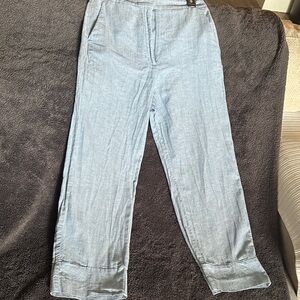 Zara Light Blue Wide Leg Pants